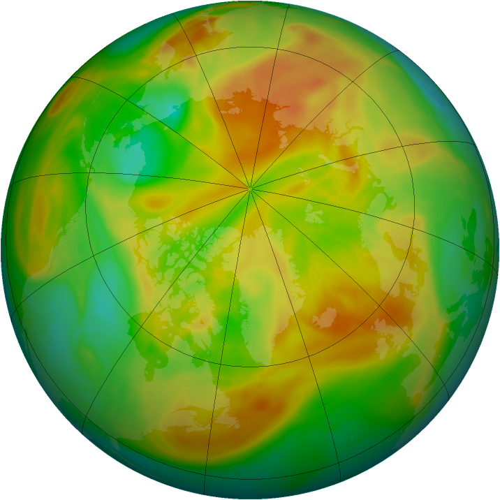 Arctic ozone map for 24 May 2006